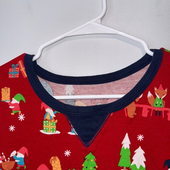 Wondershop Womens XL Red Holiday Pajama Top Featuring Festive Gnome Long Sleeves - Picture 4 of 6